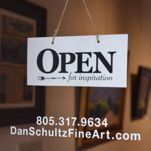 Dan Schultz Fine Art Gallery Door Sign