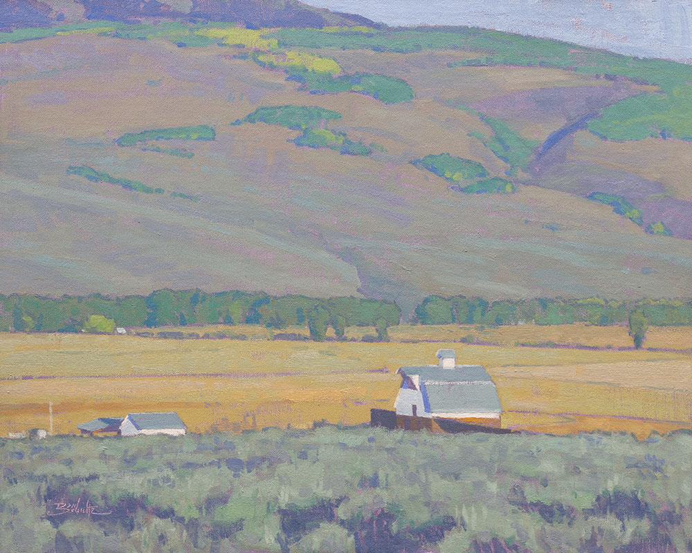 Valley Ranchland, 16x20 oil painting by Dan Schultz